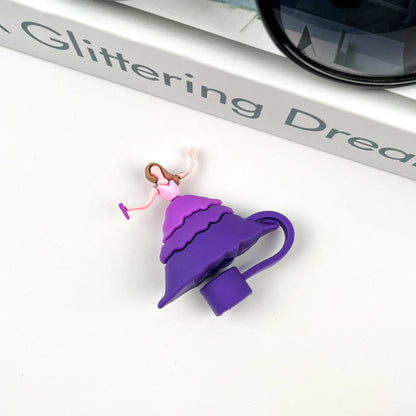 Cute Taylor Straw Toppers,Purple Straw Cover