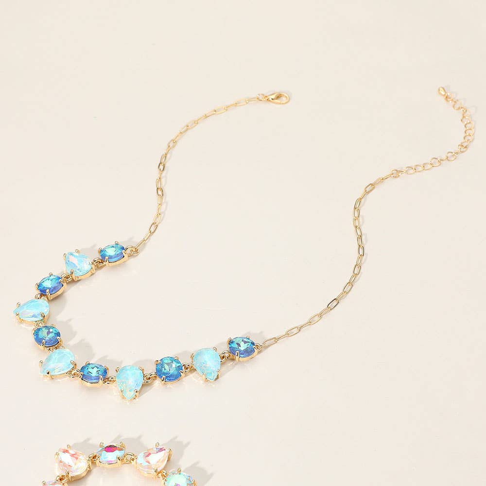 Gem Candy Necklace: Blue,Multi